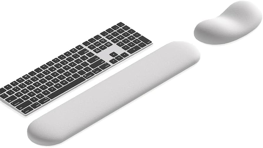 Ergonomic minimalist wrist rest for keyboard